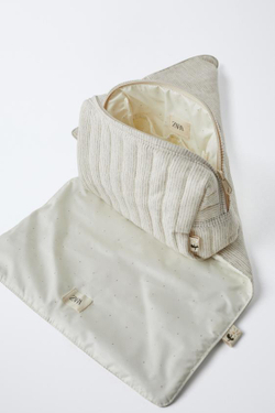 ZARA СУМКА ДЛЯ МАМ «ВИШИ», ЭКРЮ