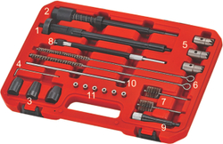 Набор инструментов для восстановления и очистки посадочных мест форсунок в кейсе JTC