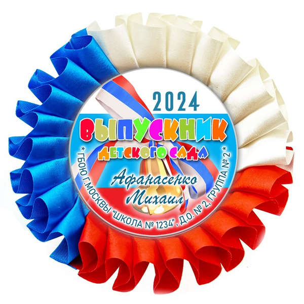 Наградная розетка именная. Арт. 15 6742