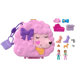 Polly Pocket - Пудель салон красоты Компактный набор 2 куклы + аксессуары HKV35 / артикул   FRY35 HKV35  / GTIN 194735109135