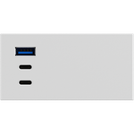 USB зарядное устройство,  100W,  Type A + C + C,  4 мод.,  бел. матовая (90х45мм)