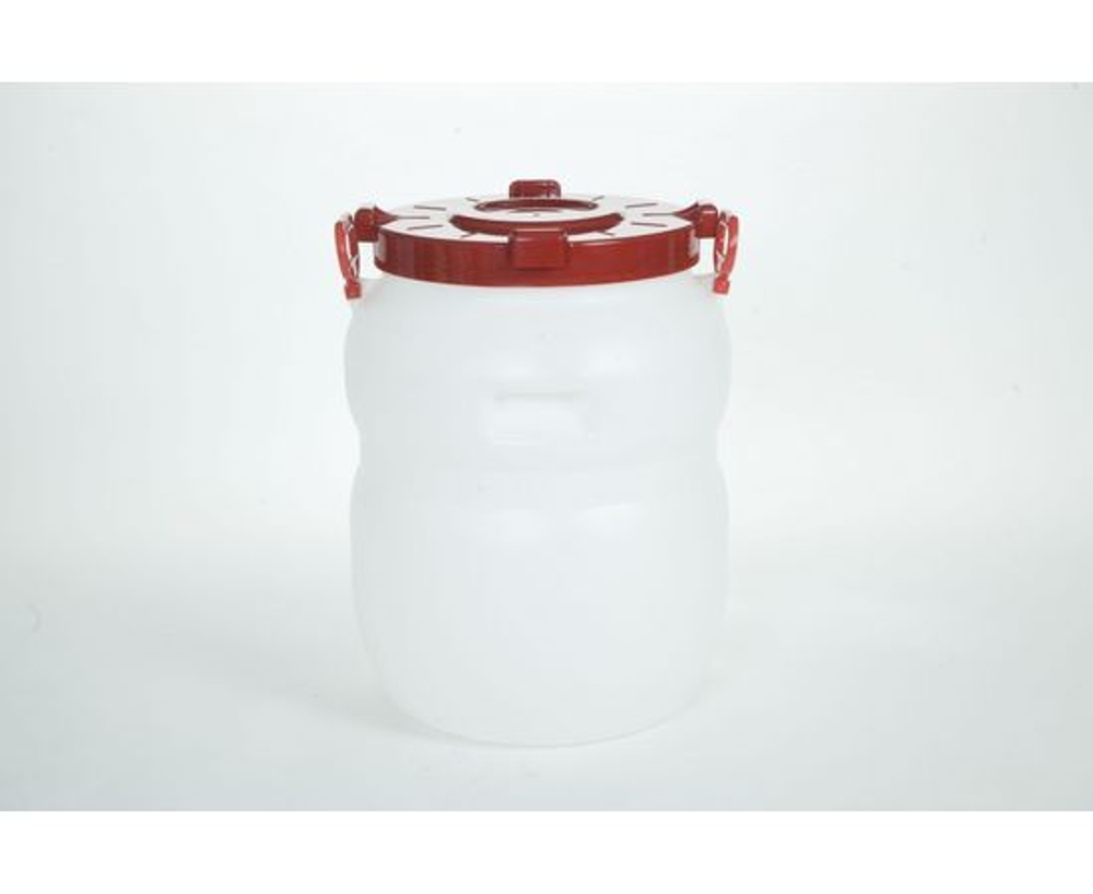 Радиан, Бочка пластиковая, 50 л, пищевая, круглая, с ручками, с широким горлом, повышенной прочности