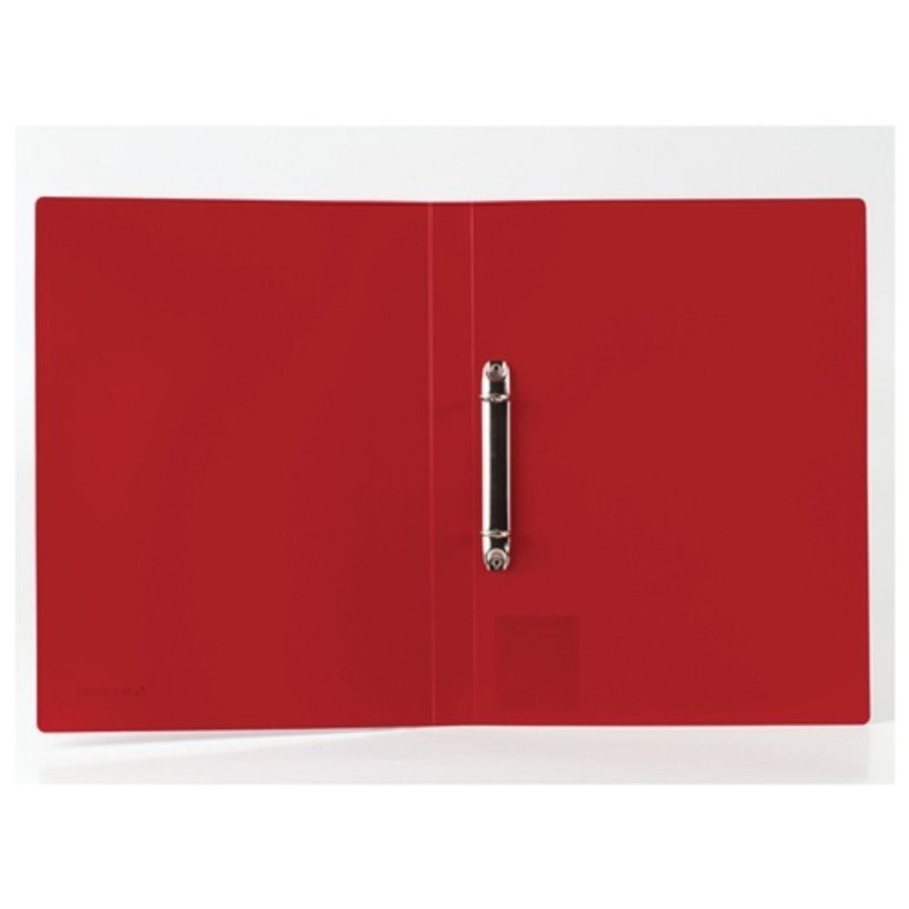 Папка на 2-х кольцах, 25мм, Brauberg Office, 500мкм, красная