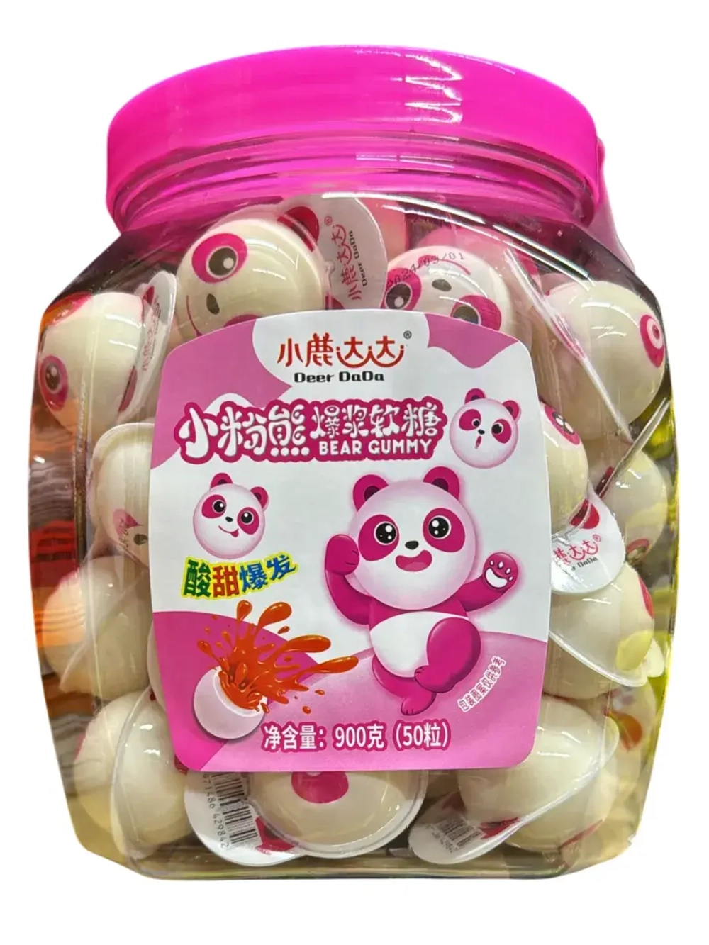 Жевательный мармелад с начинкой Розовая Панда 18г * 50шт