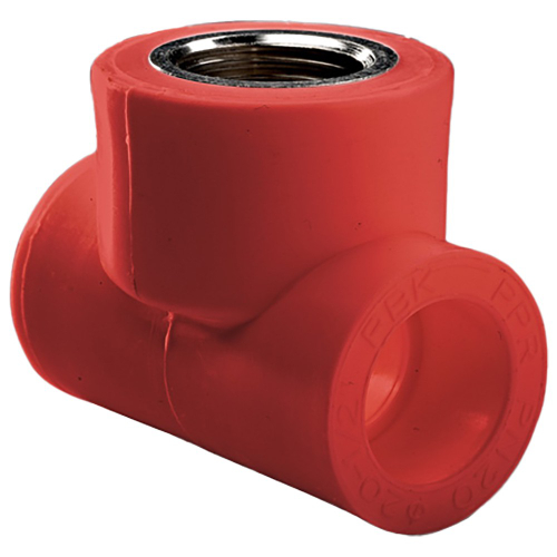 Тройник комбинир. ПП AntiFire D40х1/2"х40 ВР Red 051186