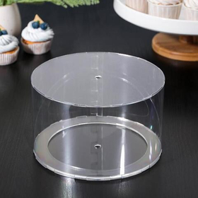 Фальшярус цилиндр для торта, акрил, d-30 см, h=12 см