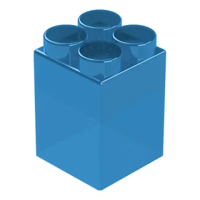 Элемент прозрачный высокий 6x6x10 см для конструктора 5"