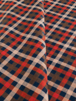 Ткань бязь плательная, рис. "Клетка", ширина 150 см, арт. 120