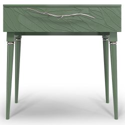 Консоль Арт Колор leaves Классик Сильвер Зеленый нефрит