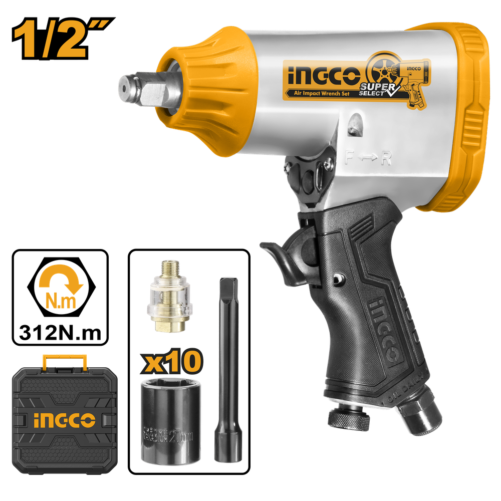 Гайковерт пневматический ударный INGCO AIW12312 INDUSTRIAL 1/2" 312 Нм