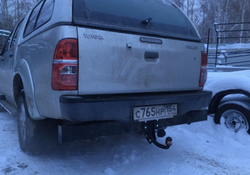 Фаркоп для Toyota Hilux 2011-2015 условно-съемное крепление шара, TY 27