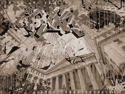 Дизайнерские обои Wall Street GRUNGE