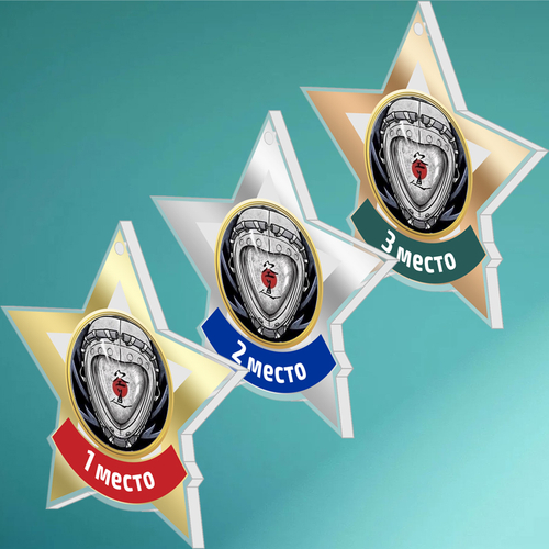 Акриловая медаль КУДО 1730