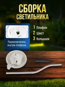 Светильник на солнечной батарее