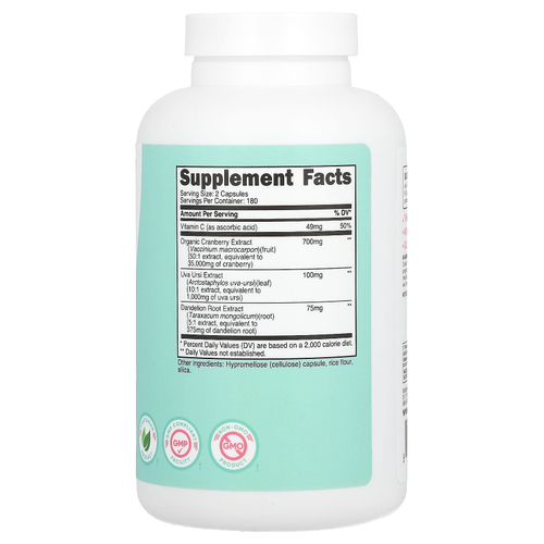 Nutricost, для женщин, экстракт клюквы, 180 капсул