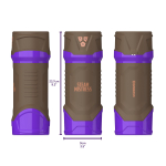 Интерактивный мастурбатор Misty с вакуумом, вибрацией и сжатием (Цвет: серый)