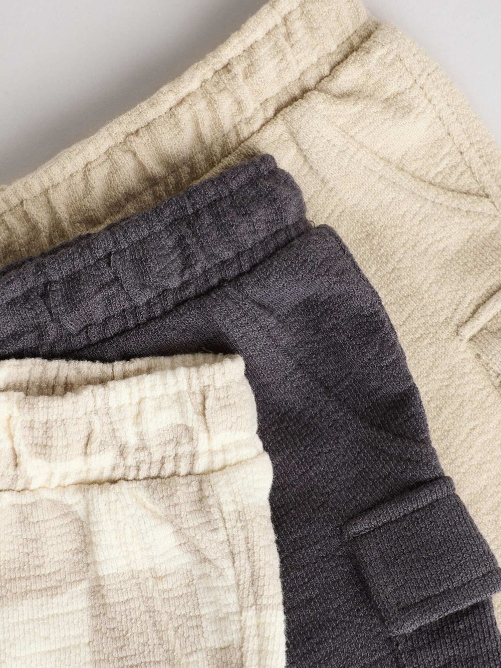 Шорты для мальчика Next E81-358, 3 шт., Бежевый, Темно-серый