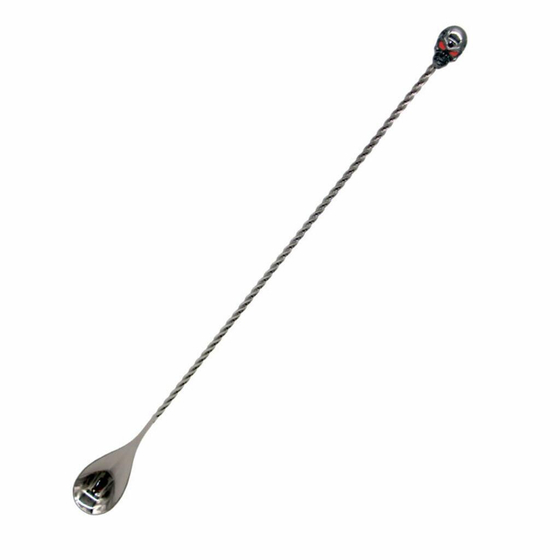 Ложка барная 43 см "Череп" нерж. черный цвет Skull B'Guys P.L.- Barbossa