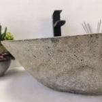 Раковина из речного камня RS-63466 (46*44*15) 0122