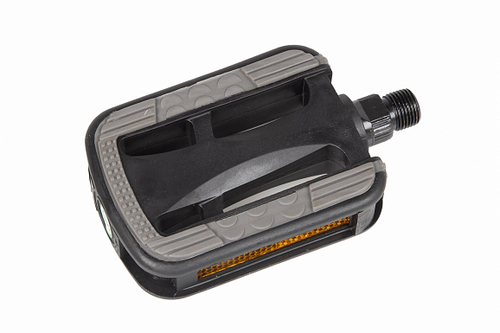 Педали MX-P614, ось 9/16" со светоотражателями, полипропиленовые чёрно-серые