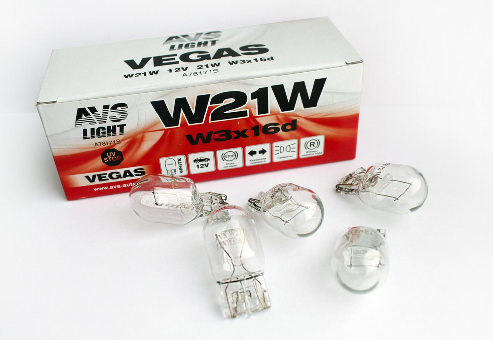 A78171S AVS Лампа накаливания" Vegas W21W" 12В