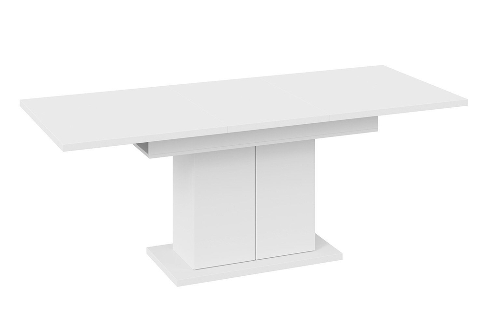 Стол кухонный обеденный раздвижной Белый, Дюна_32, 85х150,4х77 см