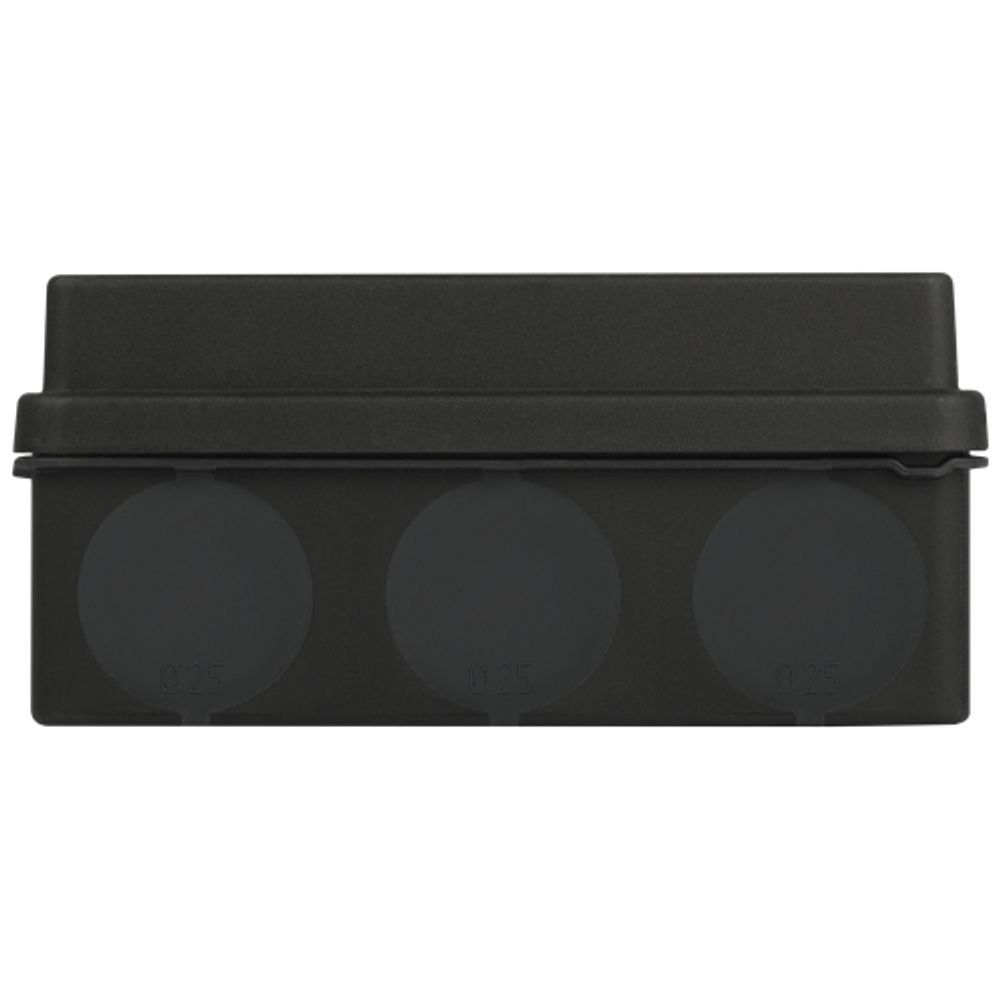 Распаячная коробка ЭРА KOR-150-110-70-11g-2MP-B двухкомпонентная HF стойкая к УФ 150х110х70мм черная прямой монтаж IP67