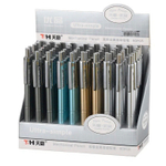 Карандаш автоматический, чернографитный, T&H, 4 цвета корпуса с серебристым клипом, 60 шт