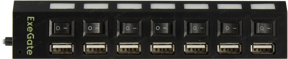 Разветвитель Exegate DUB-72SW &lt;EX293978RUS&gt; 7-Port USB2.0 HUB