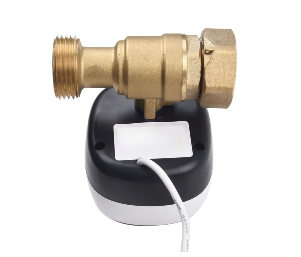 Умный WiFi шаровый кран с электроприводом USB5V + ручное управление (Работает с Tuya, SmartLife, Яндекс Алиса)