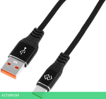Кабель Digma USB (m) - USB Type-C (m) 1 м черный (DG-USBA-С-1M-27W)