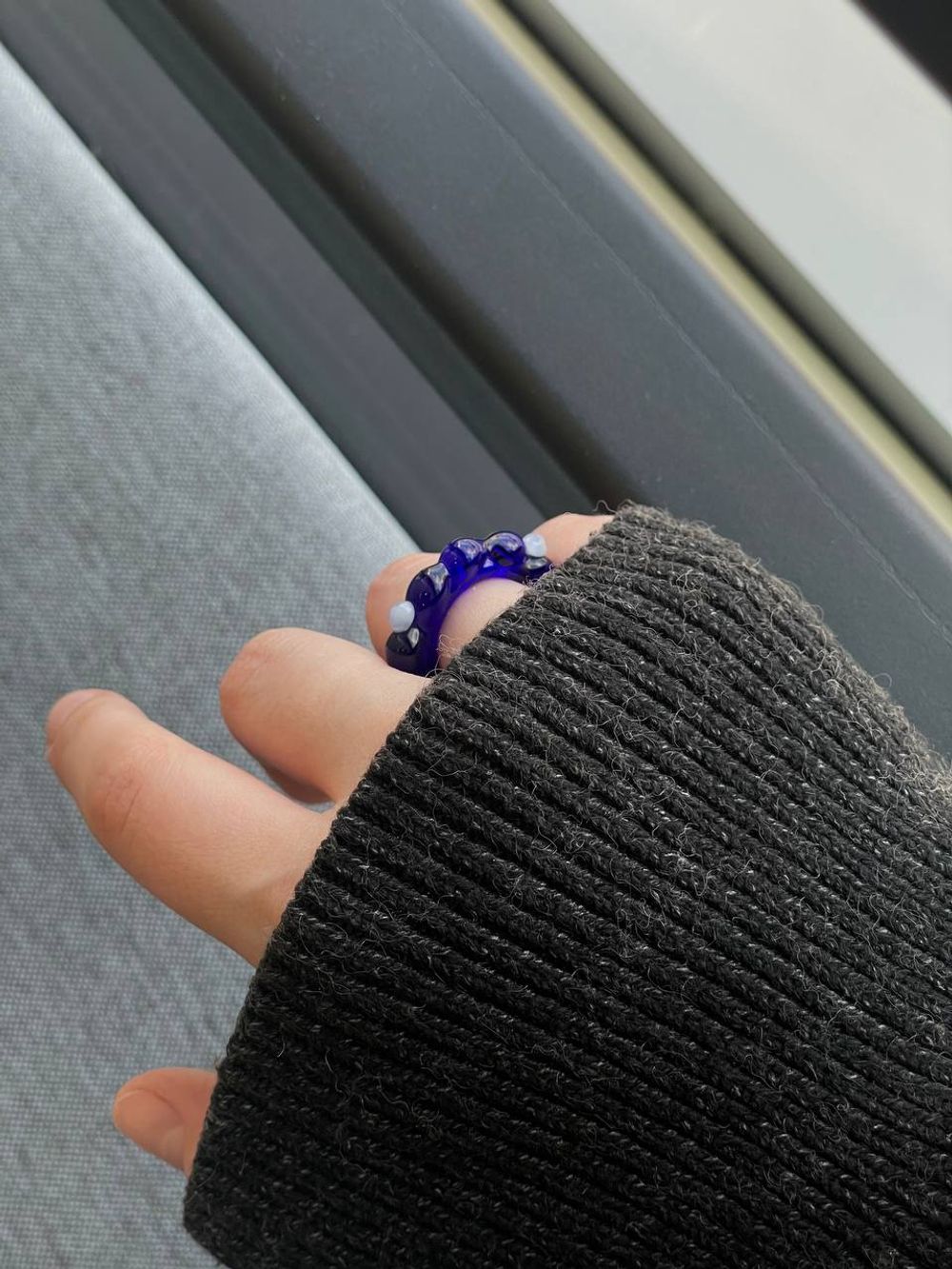 Кольцо Bubble, стекло