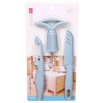 Набор «Macarons» 3предмета (нож+овощечистка+штопор)