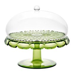 Блюдо для торта с крышкой Vanity, Ø30 см, зеленое