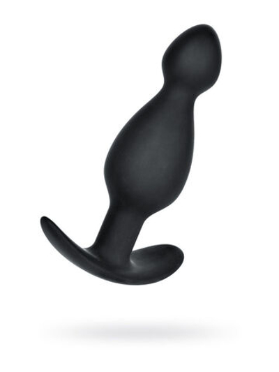 Анальная втулка A-Toys by TOYFA, силикон, черная, размер М