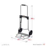 STAYER PROTruck, до 70кг, каркас и платформа из стали, платформа 42х28см, колеса d13 см, вес 4.1кг, складная хозяйственная тележка (38755-70)