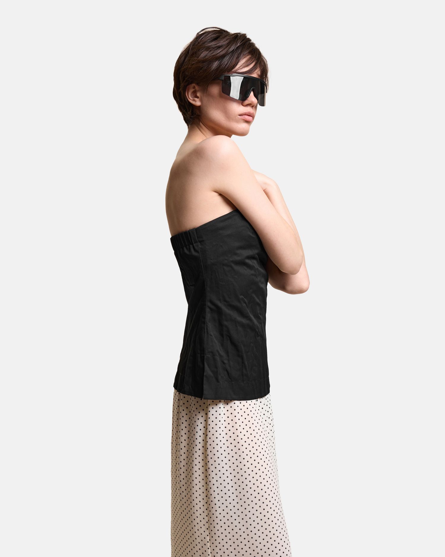 Топ на молнии из хлопка