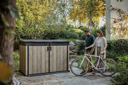 Уличный ящик пластиковый Keter Horizontal Narrow ashwood 2020 л