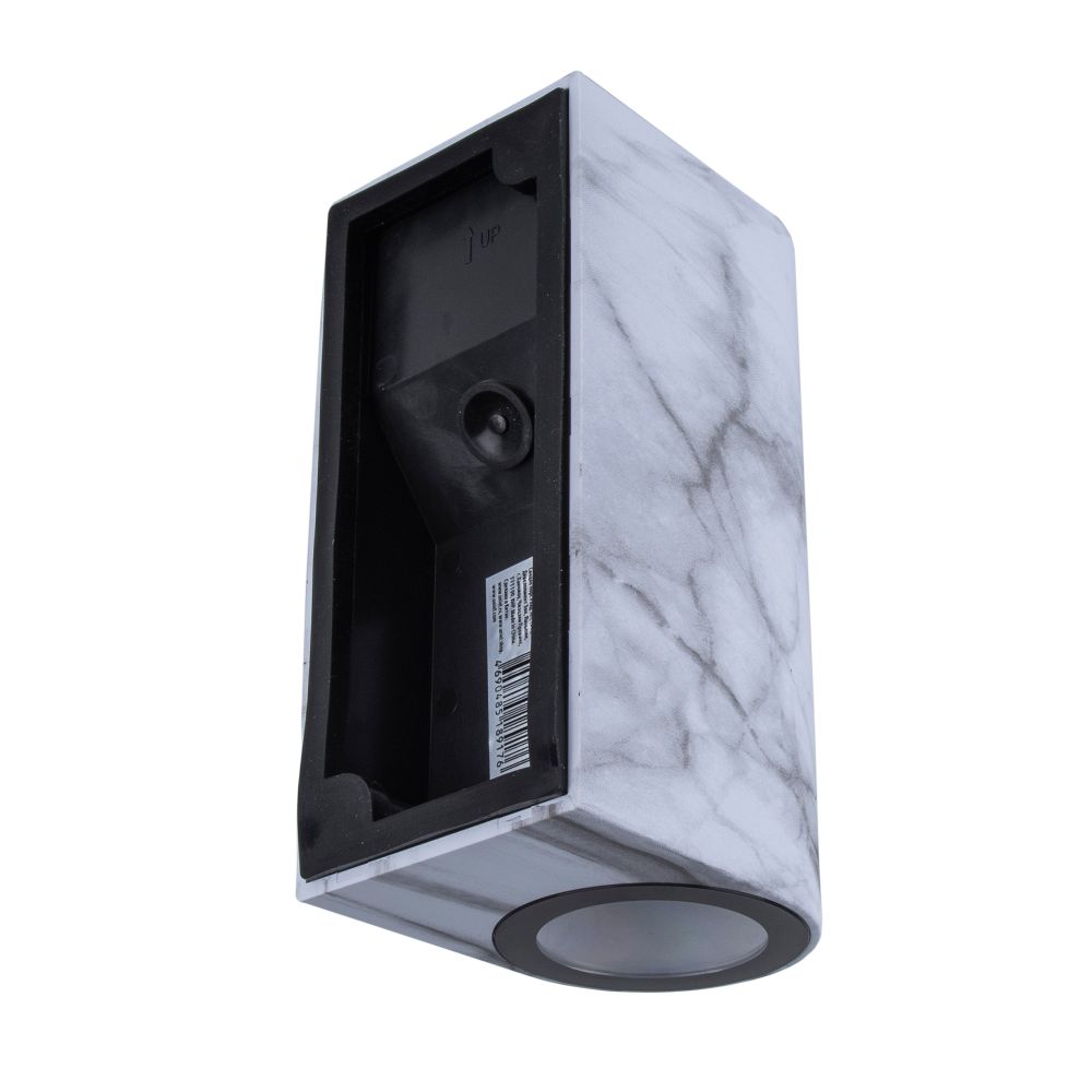 UUL-P52A 2х6W-GU10 IP65 MARBLE Светильник уличный. под две лампы GU10. Архитектурный накладной. Цвет корпуса мрамор. TM Uniel