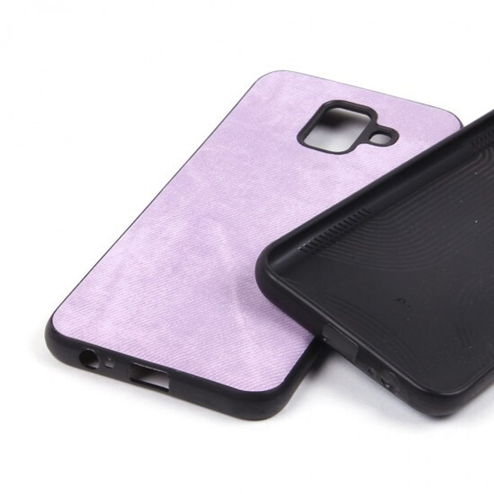 Чехол текстильный для Samsung Galaxy A6 (2018), 010817 Голубой