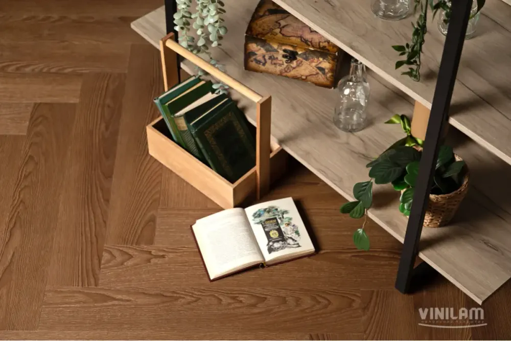 Vinilam Parquet Herringbone Click Паркет Винсент, 2,07 м²