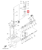 крыльчатка Yamaha 9,9 15 F15 F9,9 F20 оригинал Япония 63V-44352-01-00