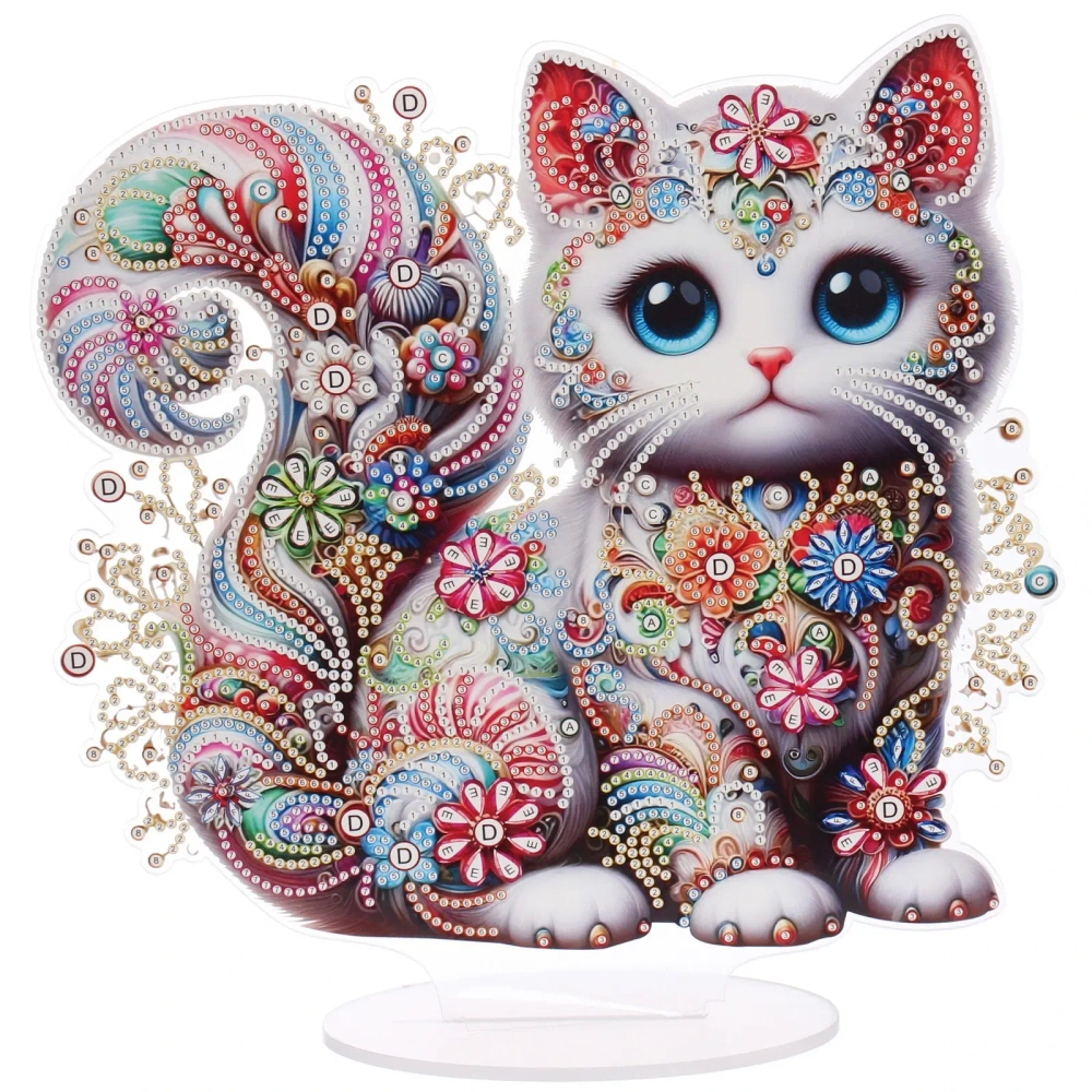 Набор для творчества на акриловой подставке «DIAMOND», кошечка, 24.5*24.5см, (коробка)