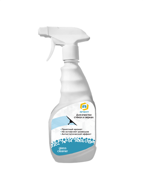 Средство для чистки стёкол и зеркал Агент А glass, 500мл