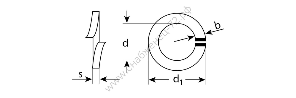 ЗУБР DIN 127, 12 мм, пружинная шайба, цинк, 5 кг (303850-12)
