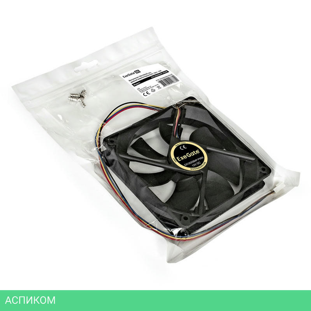 Вентилятор для корпуса Exegate 12В DC EX12025B4P-PWM (EX283391RUS)