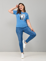 Футболка Фв-107/индиго-город