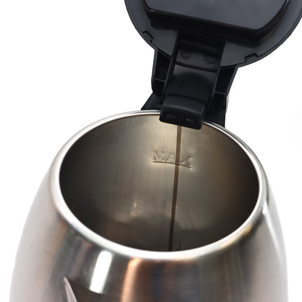 Электрочайник DOMO SML1801, 2л, 1600Вт, серебристый, Колба: металл, Корпус: пластик (SML1801M)