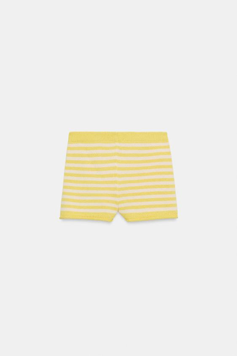 ZARA ТРИКОТАЖНЫЕ ШОРТЫ В ПОЛОСКУ, С ПРИНТОМ