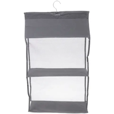 Органайзер подвесной для хранения вещей «ИДЕЯДОМА», цвет серый, 2 секции, 65*40*17см